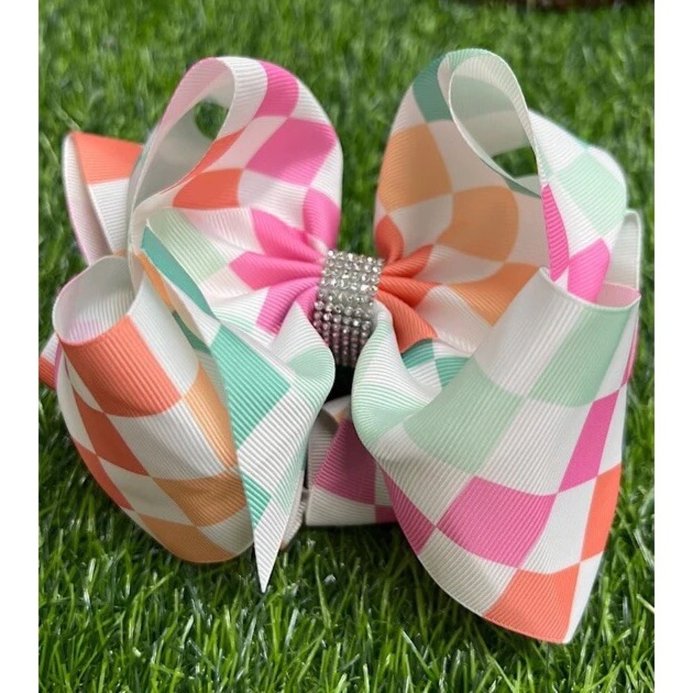 Checkered hairbow